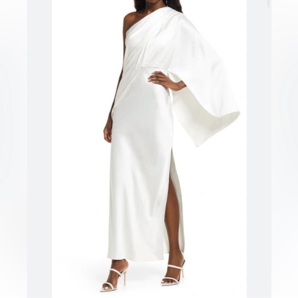Significant Other Kelsie One Shoulder Cape dress size 6